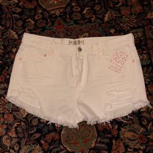 Free people jean / denim shorts